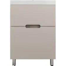 Symbolite Тумба под умывальник Матис 60 2 ящика (напольная, крем)