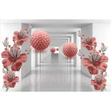 Фотообои Citydecor Цветочная абстракция 12 400x260