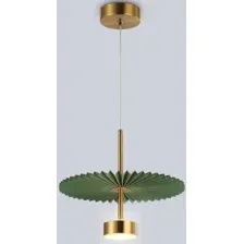 Подвесная люстра Ambrella LH72609 BK/GR (латунь/зеленый)