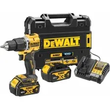 Ударная дрель-шуруповерт DeWalt DCD100YM2T (с 2-мя АКБ, кейс)