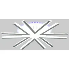 Припотолочная люстра Aitin Pro L29472B/6 (белый RGB)