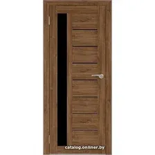 Межкомнатная дверь Юни Бона 04 (ч) 70x200 (дуб стирлинг/черное белое)