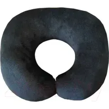 Подушка на шею Lanatex 0322, 22271, черный, 30x34x6.5 см