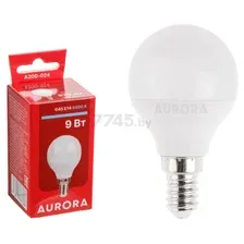 Лампа светодиодная E14 AURORA STARTUL G45 9 Вт 6000K (A200-024)