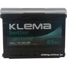 Автомобильный аккумулятор Klema Better 6СТ-65А(0) (65 А·ч)