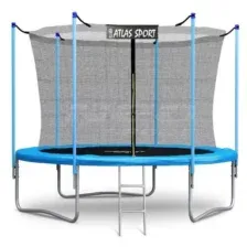 Батут Atlas Sport 183 см с внутренней сеткой синий