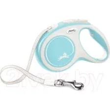 Поводок-рулетка Flexi New Comfort M 5m (светло-голубой)