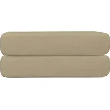 Простыня Tkano Essential TK24-FS0031 на резинке (бежевый/серый)