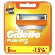 Кассеты Gillette FUSION  6шт