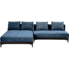Угловой диван Mio Tesoro Римини Ри-4УСнр-0ПД JH3565-17 (Lord 22 Black)