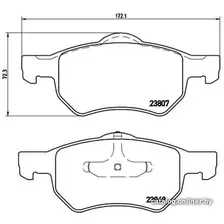 Тормозные колодки Brembo P11013