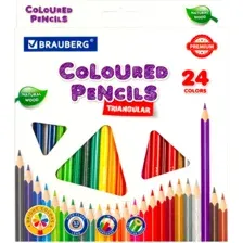 Набор цветных карандашей Brauberg Premium / 181653 (24цв)