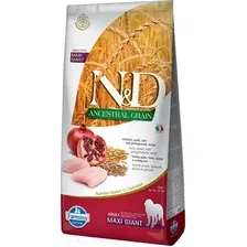 Сухой корм для собак Farmina N&D Ancestral Grain Chicken & Pomegranate Adult Maxi Giant для взрослых собак с курицей, спельтой, овсом и гранатом (12 кг)