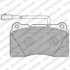 Тормозные колодки дисковые передняя ось DELPHI LP2221