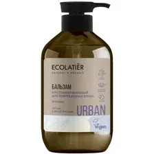 Бальзам для волос Ecolatier Urban д/поврежденных волос восстанавл. аргана и белый жасмин (400мл)