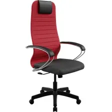 офисное компьютерное кресло Metta SU-BP-10 PL, черный/красный