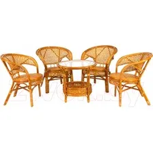 Комплект садовой мебели Tetchair Pelangi 02/15 4 кресла (мед)