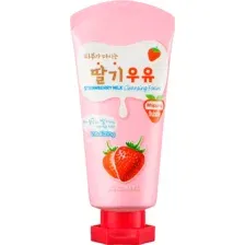 Очищающая пенка для умывания Welcos/Велкос Strawberry Milk Cleansing Foam (120мл)