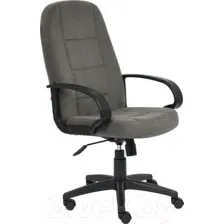 Кресло офисное Tetchair СН-747 флок (серый)