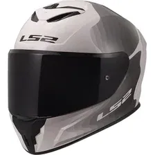 Мотошлем LS2 FF820 Rapid III Flow (XXL, белый/серый)