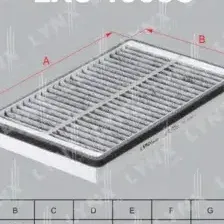 Фильтр, воздух во внутренном пространстве LYNXAUTO LAC-1906C