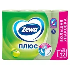 Туалетная бумага Zewa Плюс Яблоко 2 слоя (12 рулонов)