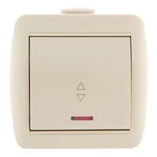 Выключатель проходной Lezard Nata 710-0300-105 (кремовый)