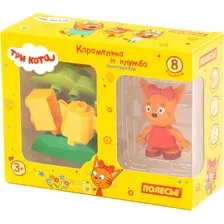 Конструктор Полесье Макси. Три кота. Карамелька и клумба 63752 (8эл)