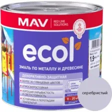Эмаль MAV Ecol ПФ-115 (1.9кг, серебристый)