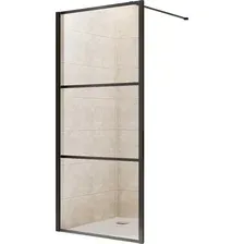 Душевая стенка Adema Смарт компакт 90 Walk-In (черный)