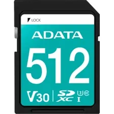 Карта памяти ADATA Premier Pro SDXC 512GB ASDX512GUI3V30S-R