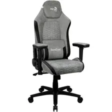 геймерское кресло Aerocool CROWN AeroSuede Stone Grey, серый