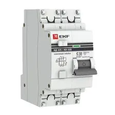 Дифференциальный автомат АД-32 (селективный) 1P+N 32А/100мА EKF PROxima