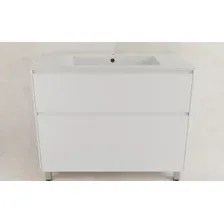 Symbolite Тумба с умывальником Лима 100 Line Plus 2 ящика  Line 100x48 (белый матовый/жасмин)