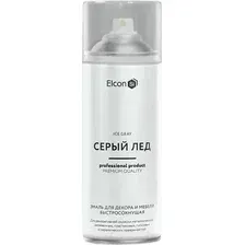 Эмаль Elcon Быстросохнущая для декора и мебели (520мл, серый лед)