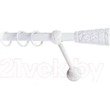 Карниз для штор Lm Decor Византия 066 1р гладкий (белое золото, 3.2м)