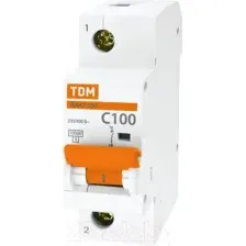 Выключатель автоматический TDM ВА 47-100 1Р 100А (C) 10кА / SQ0207-0055