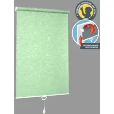 Рулонная штора Delfa Сантайм Жаккард Венеция СРШП-05В 29503 (52x170, мята)