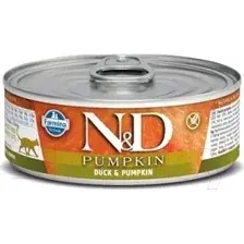 Влажный корм для кошек Farmina N&D Grain Free Duck & Pumpkin (80г)