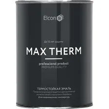 Эмаль Elcon Термостойкая до 1200C 0.4 кг (черный)