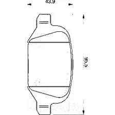 Тормозные колодки Bosch 0986424756