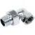 Американка Ростела Угловая 1/2"х1/2" / 726SCH6605 (хром)