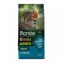 Корм Monge беззерновой для стерилизованных кошек, с тунцом, Cat BWild, 1,5 кг