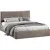 Двуспальная кровать ТриЯ Пандора с ПМ 160x200 Тип 1  (микровелюр Wellmart Latte)