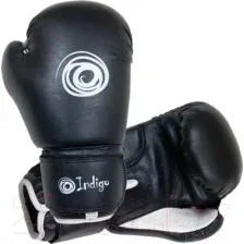 Боксерские перчатки Indigo Sport PU PS-790 (12oz, черный)
