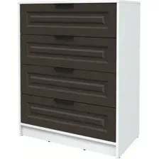 Комод Интерлиния Концепт КТ-К80 Деко (белый платинум/дуб английский)