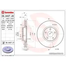Тормозной диск Brembo 09A42721