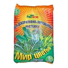 Почвогрунт для декоративно-лиственных растений 5 л, Мир цветов Гаспадар