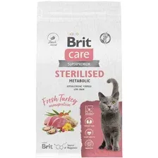 Сухой корм для кошек Brit Кеа Cat Sterilised Metabolic с индейкой 1.5 кг