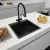 Кухонная мойка ARFEKA Eco AR 500*500 Black PVD Nano Decor Volcanic Rock